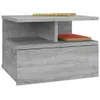 Nachttisch 2Stk. Hängend Grau Sonoma 40x31x27 cm Produktbild-Vorschau 3