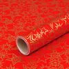 Geschenkpapier für Weihnachten, goldene Sterne, Rot, 0,70 x Produktbild-Vorschau 1