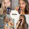 A collage of four women holding bottles of hair oil, with a central circle containing the word 'Danke' and stars. Produktbild-Vorschau