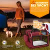 TRESKO® prepravka pre psov skladacia červená (D 70x52x52cm) Náhľad obrázku produktu 6