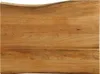 Tischplatte mit Baumkante 90x60x2,5 cm Massivholz Mango Produktbild-Vorschau 1