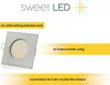 LED Einbaustrahler 6er Set Flach Chrom Eckig 3.5 W warmweiß Produktbild-Vorschau 4