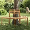 vidaXL Baumbank Halb-Hexagonal 160 cm Massivholz Akazie Produktbild-Vorschau 5