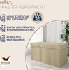 CASARIA® Sitzbank mit Stauraum Faltbar Gepolstert Deckel Produktbild-Vorschau 2