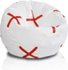 Ecopuf Fussball Sitzkissen, Kunstleder Sitzsack, im Produktbild-Vorschau 1