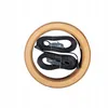 A pair of gymnastics rings with straps inside a wooden ring. Produktbild-Vorschau
