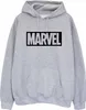 Marvel - Kapuzenpullover Logo für Herren BI1823 (XL) (Grau) Produktbild-Vorschau 1