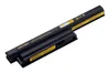 A black laptop battery with yellow labels, shown at an angle on a white background. Produktbild-Vorschau
