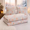 Mikrofaser Flausch Fleece Bettwäsche 2tlg Set 135x200 80x80 Produktbild-Vorschau 3