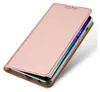 A rose gold flip case for a smartphone is shown from a diagonal angle. Produktbild-Vorschau