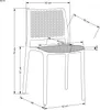 4er Set Stühle K514, Weiß, Maße: 42 cm Breite, 79 cm Höhe, Produktbild-Vorschau 16