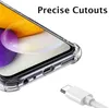 Close-up of a clear phone case on a phone, with a USB-C cable in the foreground. Náhled obrázku produktu