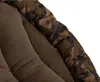 A close-up view of a padded chair with camouflage fabric. Produktbild-Vorschau