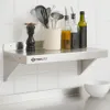 Mensola da parete in acciaio inox Mahlzeit, 60 x 30 cm, Anteprima dell’immagine prodotto 4
