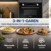 Heinner HMW-MDBI34CTBK, Integriert, Grill-Mikrowelle, 34 l, Produktbild-Vorschau 3