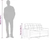 vidaXL 2-Sitzer-Sofa Hellgrau 140 cm Stoff Produktbild-Vorschau 7