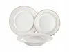 Piatto da dessert in porcellana bianca 19 cm Anteprima dell’immagine prodotto 3