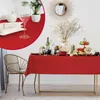 DecoHomeTextil Leinen Optik Tischdecke Dunkelrot Eckig 90 x Produktbild-Vorschau 4