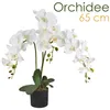 Künstliche Blumen Orchidee Orchideen Pflanzen Kunstpflanze Produktbild-Vorschau 1