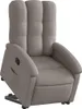 vidaXL Relaxsessel mit Aufstehhilfe Taupe Stoff Produktbild-Vorschau 3