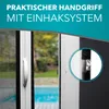 Fliegengitter Insektenschutz Tür Rollo Alurahmen Schiebetür Produktbild-Vorschau 4