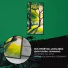 Wanduhr Uhr Wandbild Leinwand 30x60 Malerei Wald Bäume Produktbild-Vorschau 5
