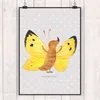 Mr. & Mrs. Panda Bild Schmetterling Zitronenfalter DIN A2 - Produktbild-Vorschau 2