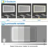 Miroir lumineux 80x60cm,3 couleurs + dimmable + anti-buée + Voir les images du produit 3