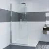 IMPTS Walk-in Dusche Duschwand 100x195 cm mit Pendeltür Produktbild-Vorschau 1