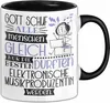 Elektronische Musikproduzentin Geschenk Becher Tasse Gott Produktbild-Vorschau 1