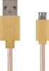 USB Kabel 2.0 A Stecker - Micro B Stecker 1m, gold Produktbild-Vorschau