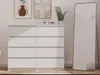 Szeroka komoda z szufladami TAAVI - biała Podgląd zdjęcia produktu 11