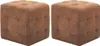 vidaXL Puf 2 ks hnedý 30x30x30 cm Velúr Náhľad obrázku produktu 6