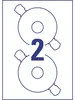 Avery Zweckform® L6015-25 Etichette per CD, Ø 117 mm, 25 Anteprima dell’immagine prodotto 9