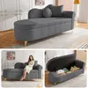 Merax : chaise longue avec espace de rangement et structure Voir les images du produit 3
