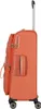 Side view of an orange suitcase on a white background. Produktbild-Vorschau
