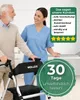 maxErgo Rollator Rot Gehhilfe für Outdoor Indoor zugelassen Produktbild-Vorschau 5