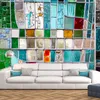 Vlies Fototapete - Sapphire Stained Glass 350x256 cm Muster Produktbild-Vorschau 2