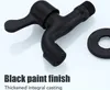 A black faucet with text overlay describing its features. Produktbild-Vorschau