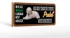 Holzschild Tier Spruch 27x10cm Pudel Hund gestreichelt Produktbild-Vorschau 1