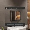 Badspiegel mit Ablage Schwarz - H:50 x B: 60 cm - Bathroom Produktbild-Vorschau 7