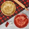 6tlg Set Perfetto Pizzateller Ø31,5cm Rot Gelb Porzellan Produktbild-Vorschau 3