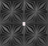 A seamless pattern of 3D wall panels with a geometric, starburst design. Produktbild-Vorschau