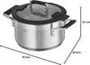 RÖSLE Kochtopf 24 cm Edelstahl Silence Pro Silikon Deckel Produktbild-Vorschau 2