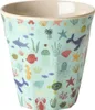 Rice Melamin Becher - Blue Ocean Print 250ml Produktbild-Vorschau 1