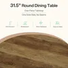 Tribesigns Tavolo da pranzo rotondo per 2-4 persone, 80 cm, Anteprima dell’immagine prodotto 6