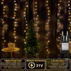 3x3M Lichtervorhang Innen Deko Weihnachten LED Lichterkette Produktbild-Vorschau 6