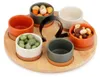 Excellent Houseware 7-teiliges Servierset, Keramik/Bambus, Produktbild-Vorschau 7