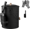 SucceBuy Ascheeimer mit Deckel, 4-teiliges Set mit Produktbild-Vorschau 1