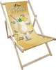 Skládací dřevěné zahradní lehátko s motivem Piña Colada – Náhled obrázku produktu 1